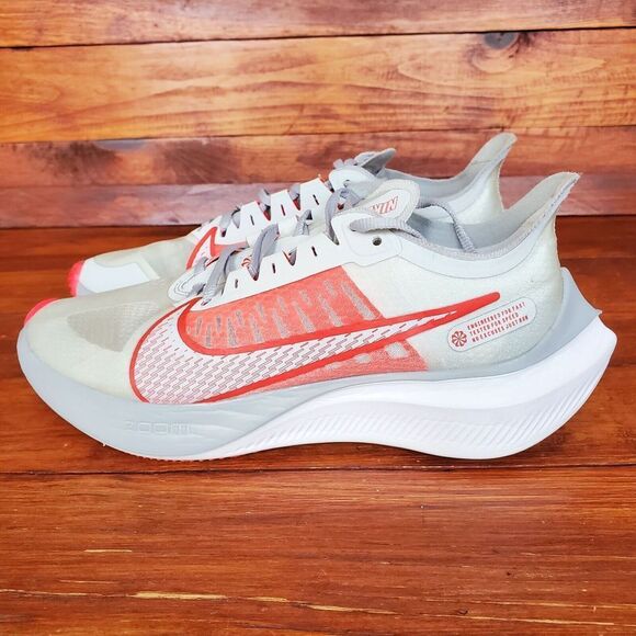Nike Zoom Gravity‎ Pure Platinum Shoes Women Sz 8.5 Red Orbit BQ3203-003 - Picture 1 of 8